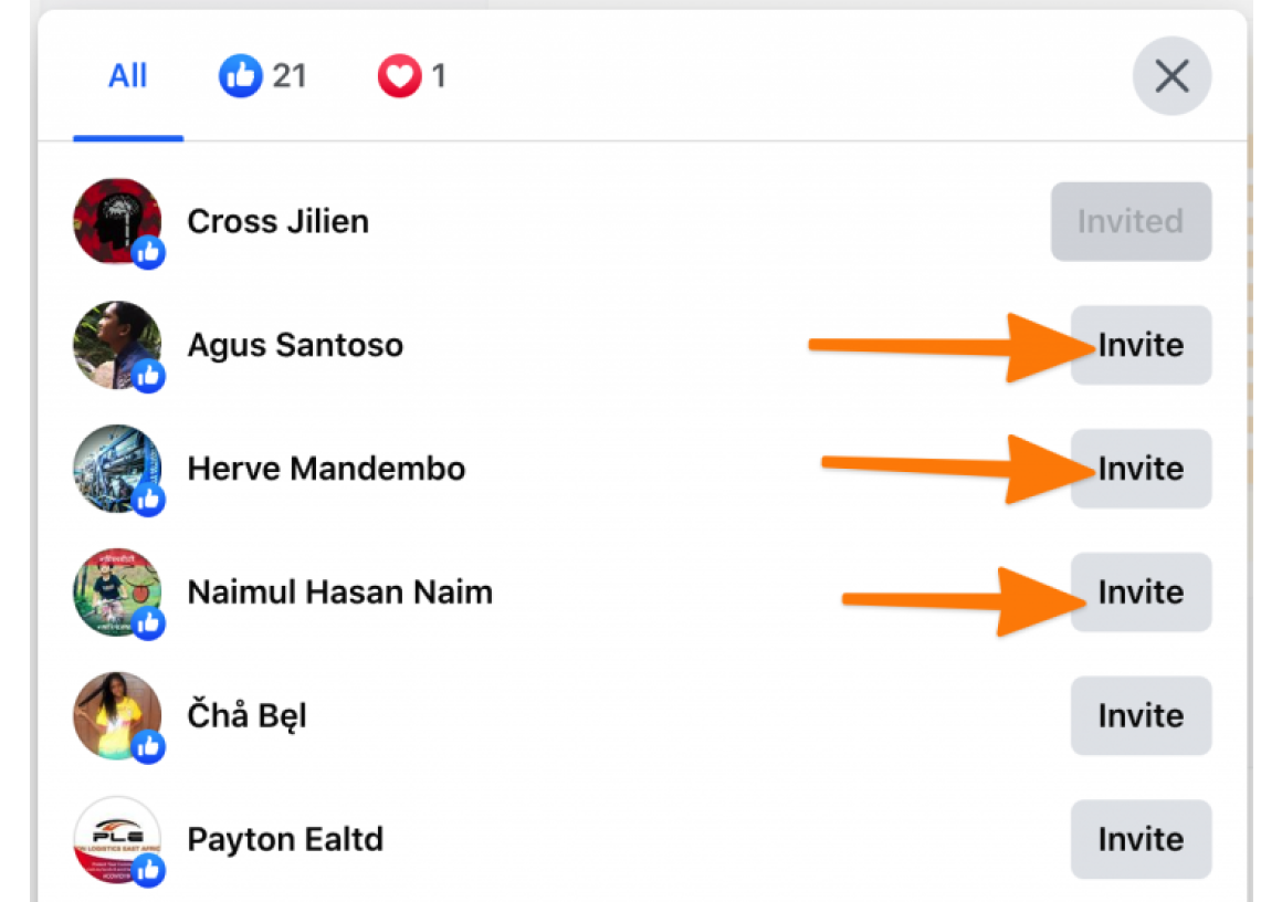 FB Post Likers Inviter Screenshot